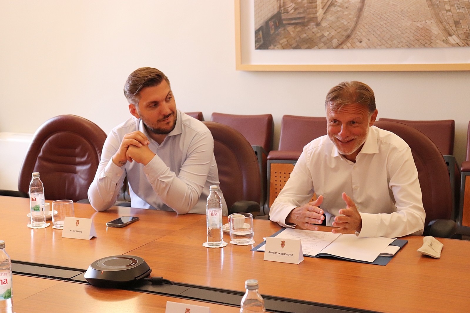 Predsjednik Hrvatskog sabora na sastanku s gradonačelnikom i županom